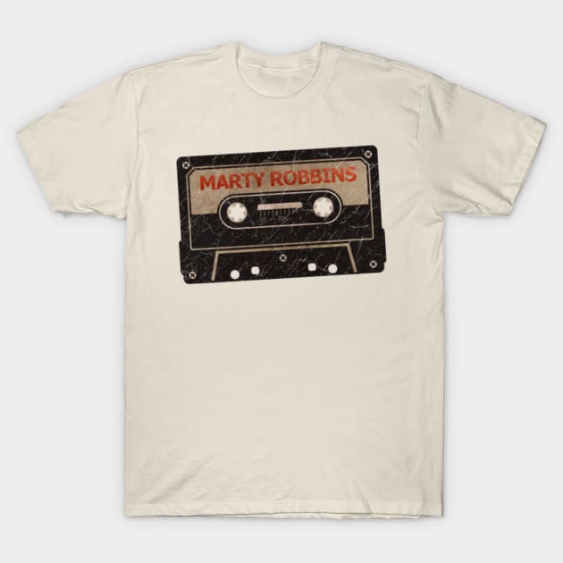 Marty Robbins Cassette Tape Vintage T-Shirt by ryno80maniac